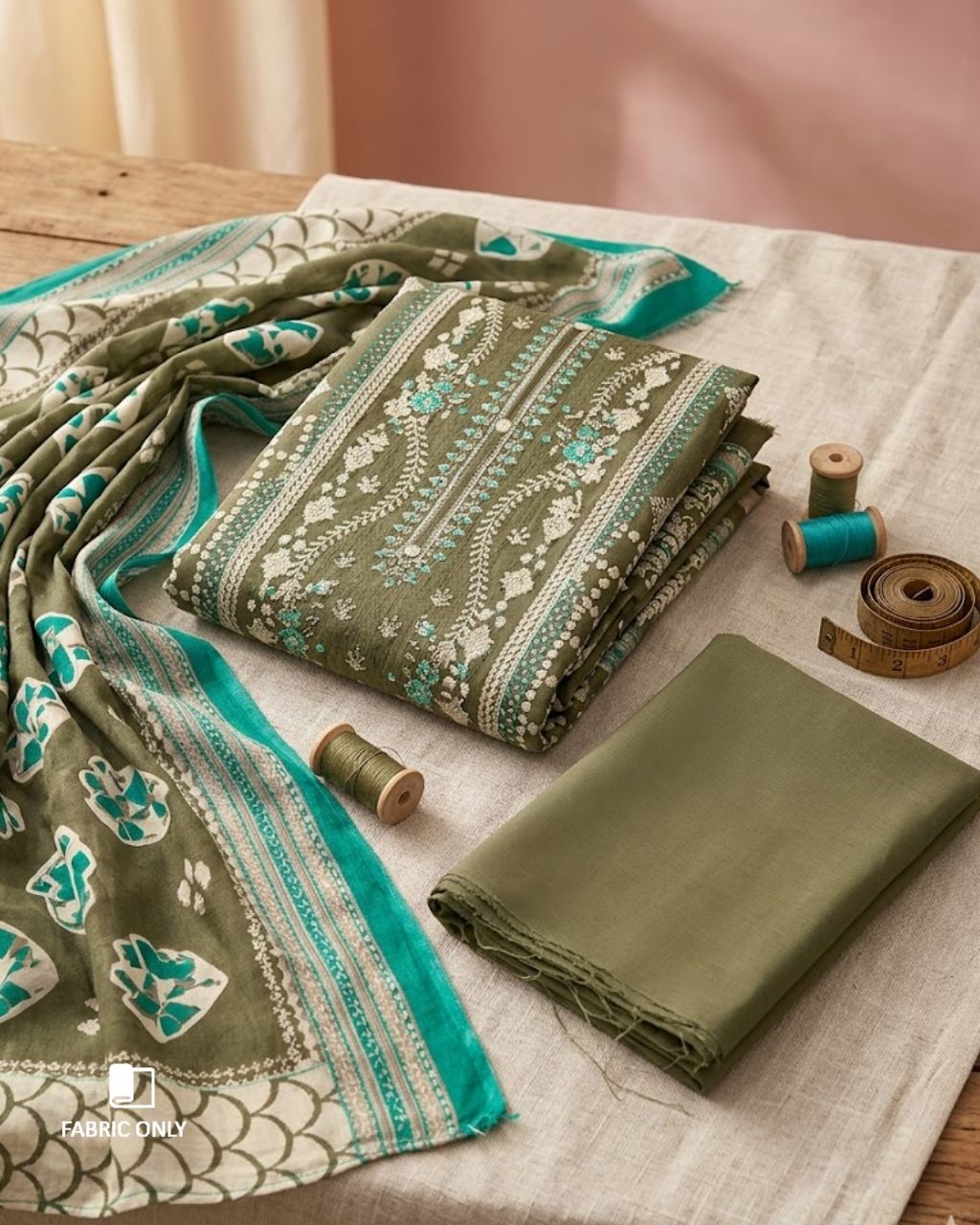 Woodland Green Jam Satin Digital Luxe Meets Timeless Design