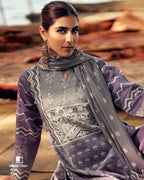 Deep Exquisite Purple Jam Cotton Unstitched Dress Material