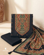 Piano Black Jaam Cotton Khatli Handcrafted Noir Edit