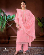 Salmon Tartare Pink Pure Lawn Unstitched Dress Material