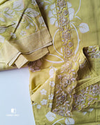 Lemonade Stand Yellow Lawn Cotton Unstitched Dress Material