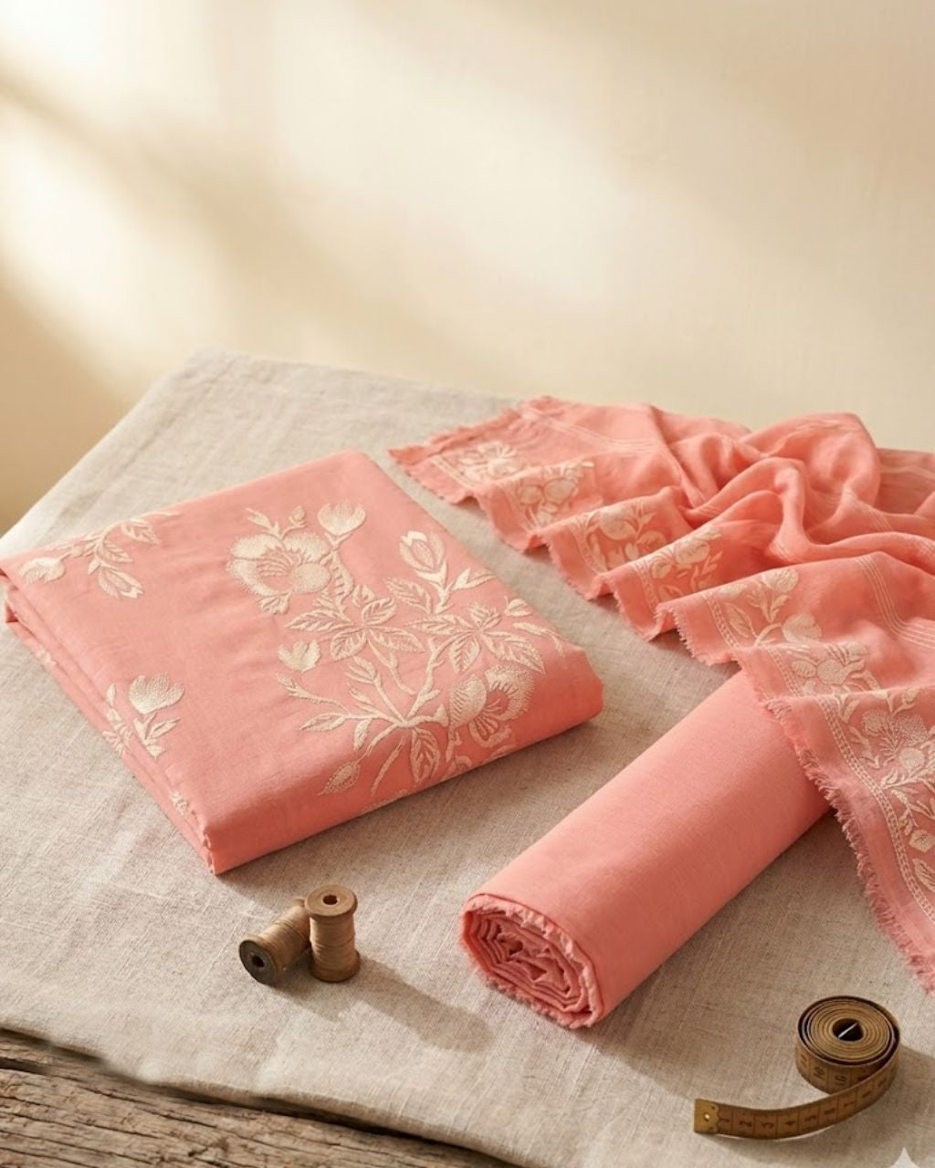 Quartz Pink Lawn Embroidered Everyday Ethnic Staple