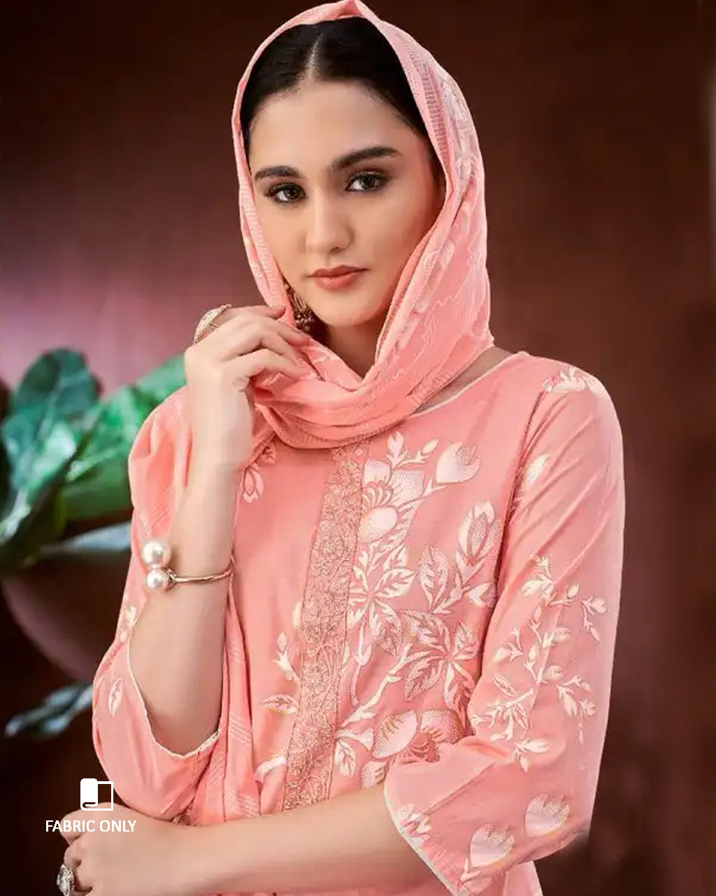 Quartz Pink Pure Lawn Unstitched Dress Material