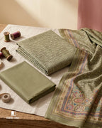Dash Of Oregano Green Digital Print Viscose Pashmina Masterpiece