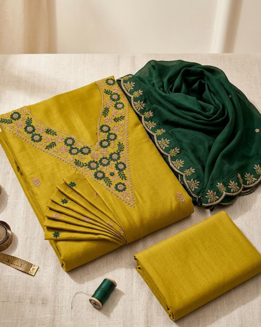 School Bus Yellow Vichitra Silk Poetic Luxe Edit