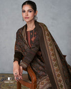 Secret Passage Viscose Jam Satin With Heavy Embroidery Work Unstitched Dress Material