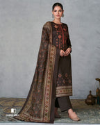 Secret Passage Viscose Jam Satin With Heavy Embroidery Work Unstitched Dress Material