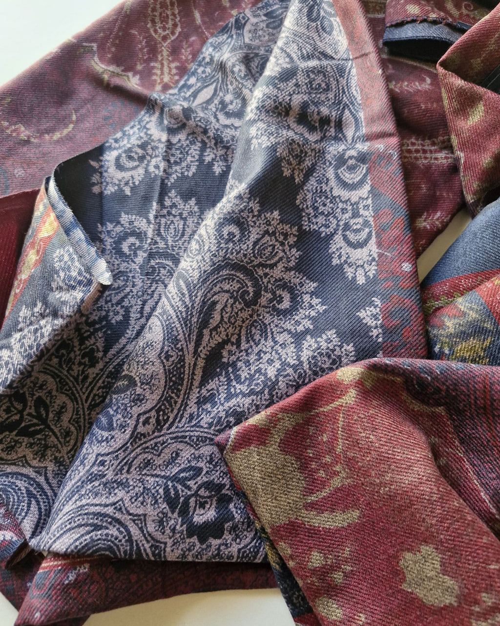 Vino Tinto Maroon Alpine Wool Unstitched New Luxury Dress Material