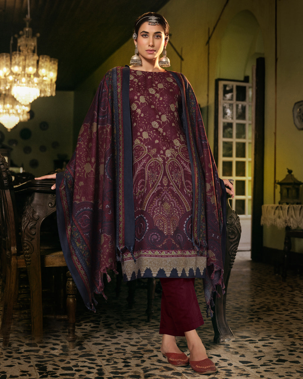 Vino Tinto Maroon Alpine Wool Luxe Edition