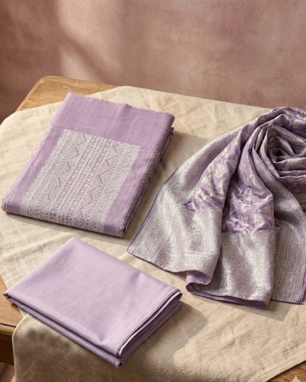 Dr Who Viola Purple Cotton Jacquard With Swarovski Regal Symphony