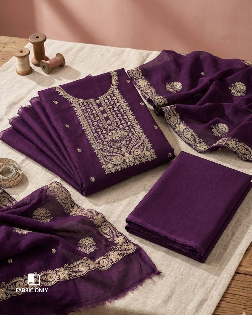 Grape Purple Premium Silk Luxe Radiance Set