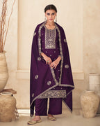 Grape Purple Premium Silk Luxe Radiance Set