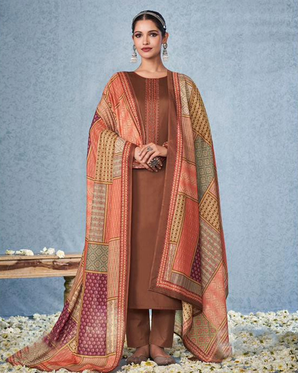 Spicy Mix Satin Digital Print Contemporary Fusion Wear