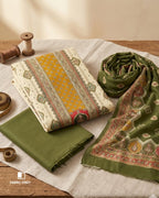 Fulvous Orange & White Jam Cotton Discharge Print Royal Radiance