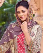 Allura Red & White Jam Cotton Discharge Print Blend of Craft & Comfort