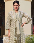 Lily of the Valley White Superior Cotton Chiffon Daylight Edit