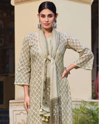 Lily of the Valley White Superior Cotton Chiffon Daylight Edit
