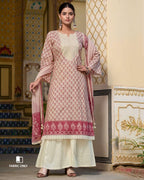 Arrowhead White & Rose Superior Cotton Printed Elegance Set