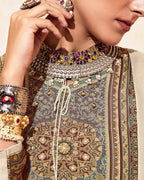 Classic Chalk White Bemberg Muslin Silk Khatli Heritage Chapter