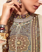 Classic Chalk White Bemberg Muslin Silk Khatli Heritage Chapter