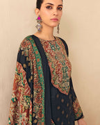 Piano Black Jaam Cotton Khatli Handcrafted Noir Edit