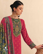 Valentine Red Jam Cotton Khatli Handcrafted Artisanal Detailing