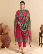 Valentine Red Jam Cotton Khatli Handcrafted Artisanal Detailing