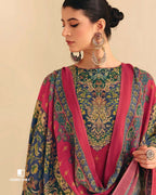 Valentine Red Jam Cotton Khatli Handcrafted Artisanal Detailing