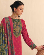 Valentine Red Jam Cotton Khatli Handcrafted Artisanal Detailing