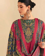 Valentine Red Jam Cotton Khatli Handcrafted Artisanal Detailing
