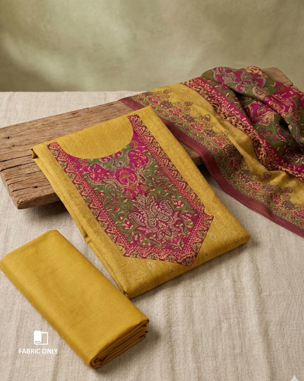 Brown Butter Yellow Jam Cotton Khatli Crafted Golden Muse