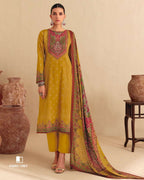 Brown Butter Yellow Jam Cotton Khatli Crafted Golden Muse