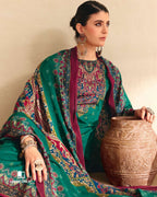Emerald Spring Green Jam Cotton Khatli Crafted Ethnic Style