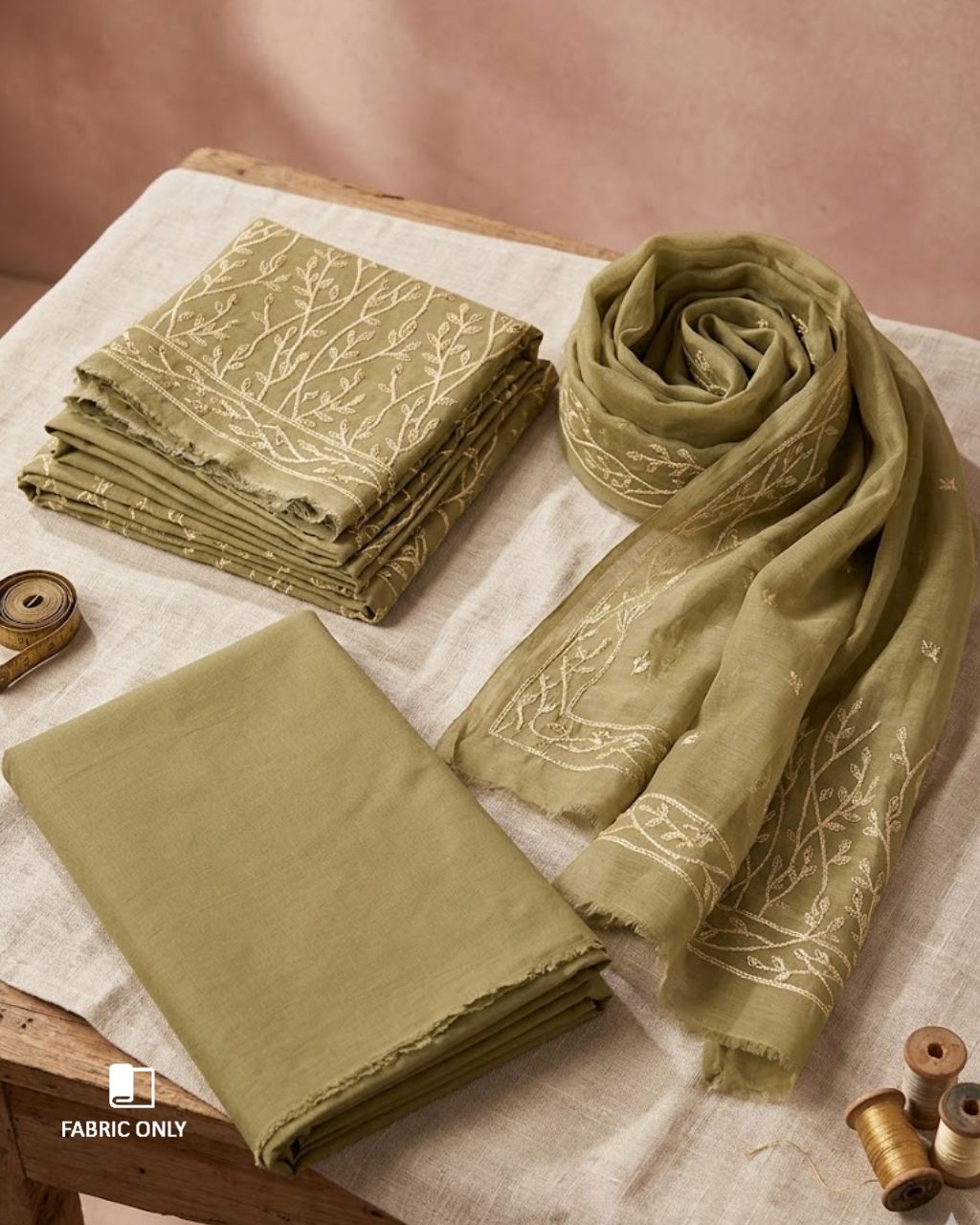Marsh Grass Light Green Cotton Artisan Touch