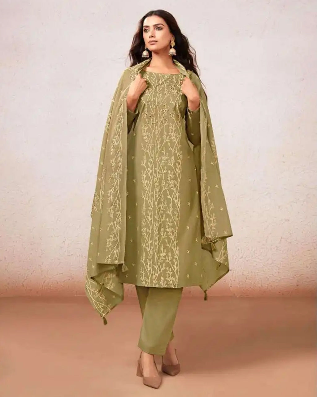 Marsh Grass Light Green Cotton Artisan Touch