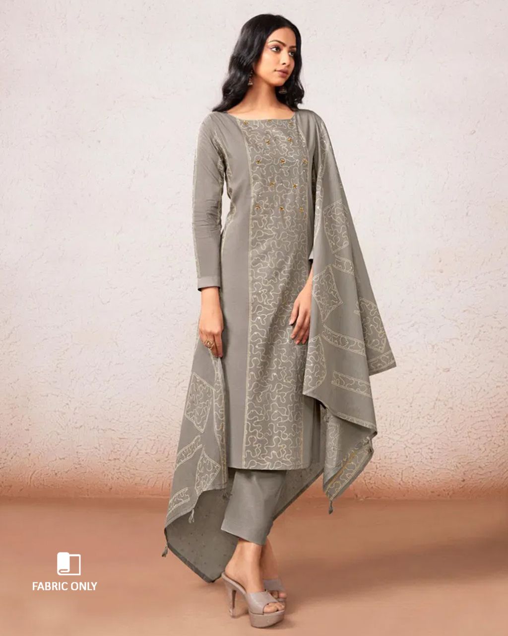 Elephant Ear Grey Cotton Handcrafted Classic Edit
