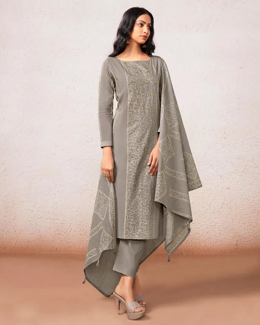 Elephant Ear Grey Cotton Handcrafted Classic Edit
