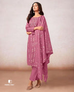 Old Geranium Pink Cotton Handcrafted Heritage Weave
