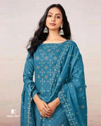 Kingfisher Bright Blue Cotton Handcrafted Everyday Wear