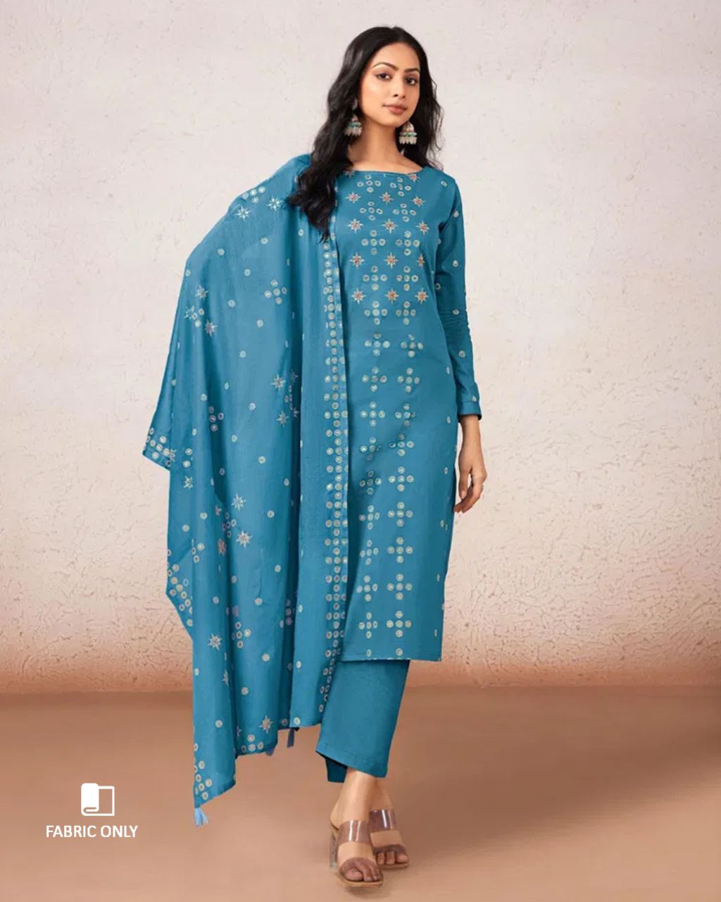 Kingfisher Bright Blue Cotton Handcrafted Everyday Wear