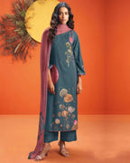 Tempe Star Blue Premium Wool Pashmina Cozy Couture Set