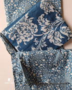 Seashell Cove Blue Premium Cotton Printed Unstitched Dress Material