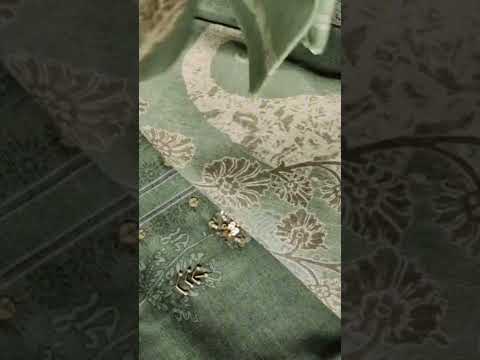Cub Scout Green Viscose Linen Khatli Crafted Luxe Narrative