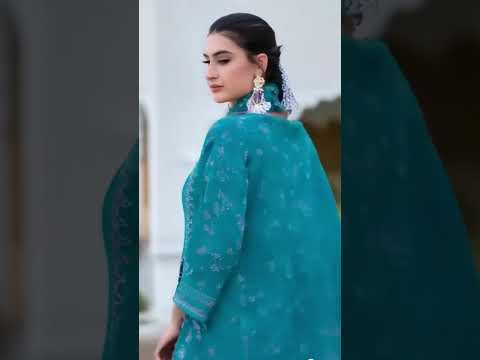 Blue Chill Cotton with Heavy Embroidery & Mal Mal Dupatta Unstitched Dress Material