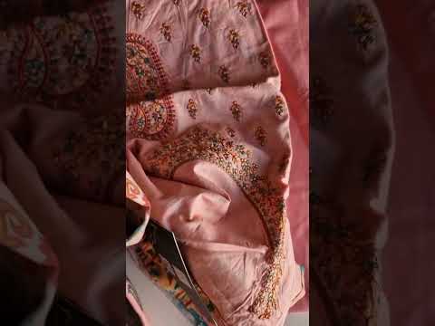 Pink Dream Cambric Digital Print Unstitched Designer Dress Fabric