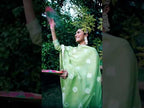 Pine Glade Green Jacquard Design Cotton Unstitched Salwar Suit Material