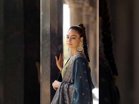 Brown Derby Viscose Pashmina Unstitched Designer Dress Material