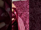 Rose Bud Cherry Purple Woollen Pashmina Grace Collection