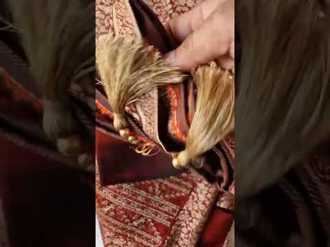Joyous Red Viscose Silk Jacquard Zari Elegance Craft