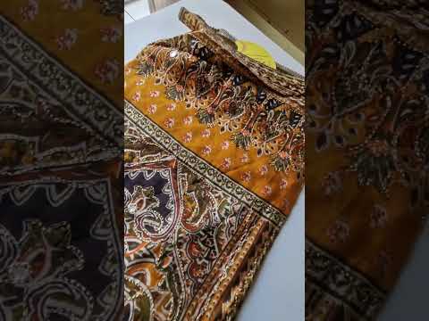 Spicy Mustard Green Modal Viscose Muslin Silk Unstitched Dress Material